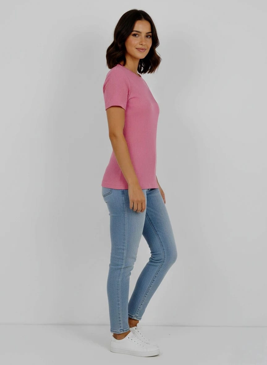 Pink Derby Colour Ladies Top – Regular Fit | Sizes S–XL