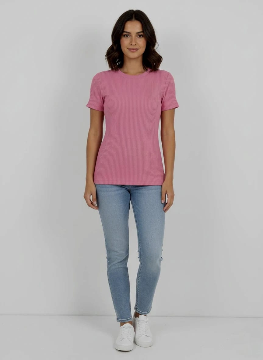Pink Derby Colour Ladies Top – Regular Fit | Sizes S–XL