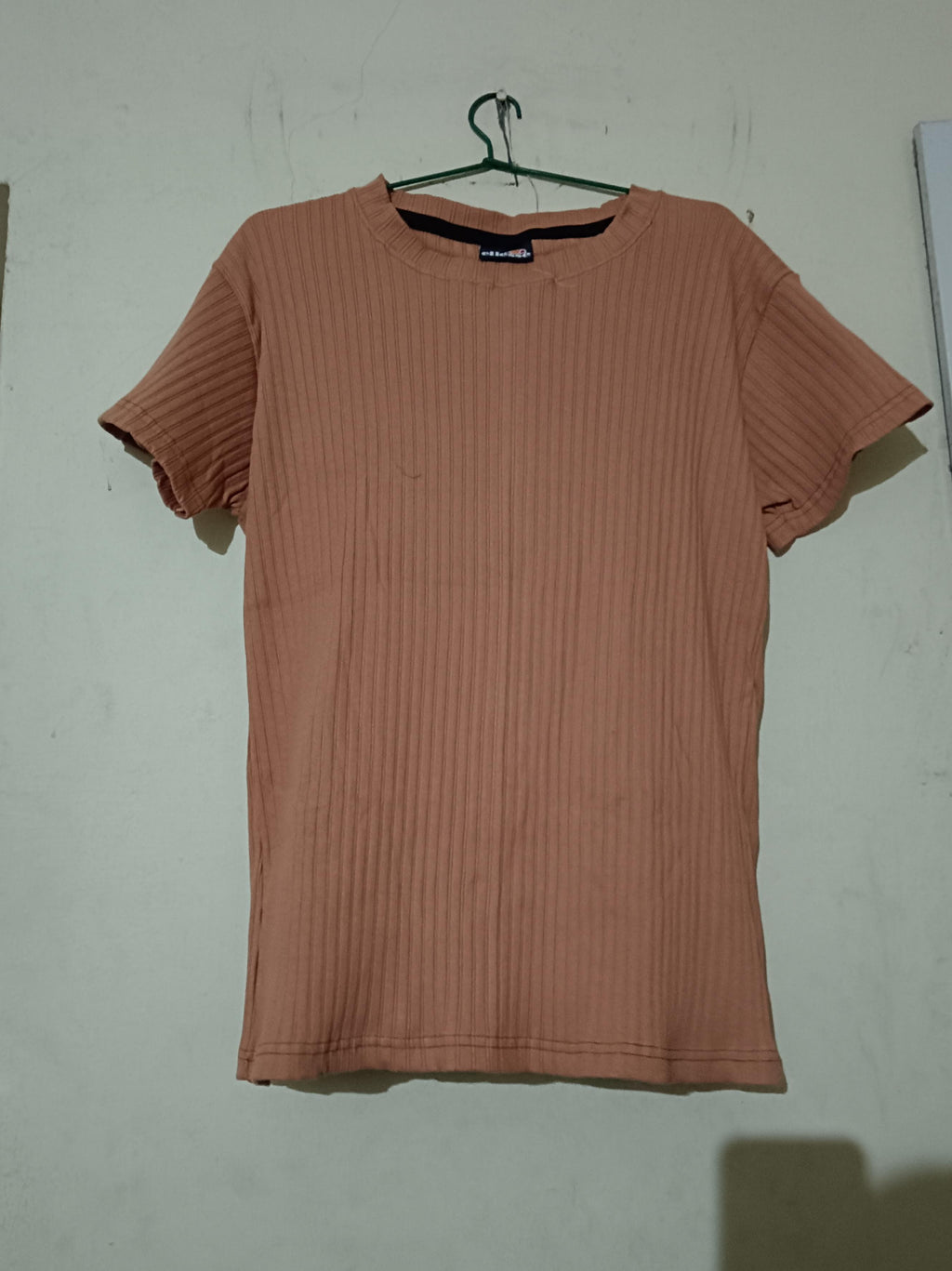 Women’s short sleeve T-shirt made from soft and comfortable Doria Derby fabric in a light brown colour.